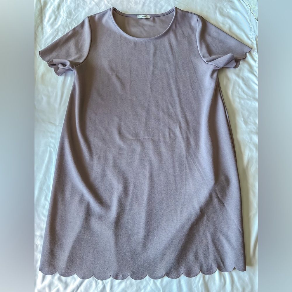 JODIFL Lavender Scalloped Dress